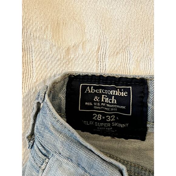 Abercrombie & Fitch Super Skinny Stretch Jeans Mens 28x32 - Picture 2 of 3